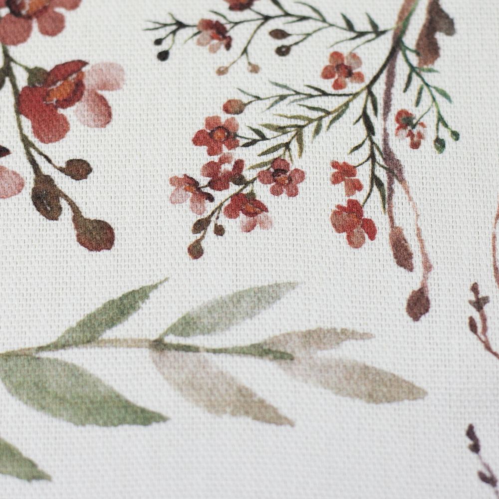 Canvas | Dekostoff | BARISA | Swafing | Zweige mit Blüten, weiß 2
