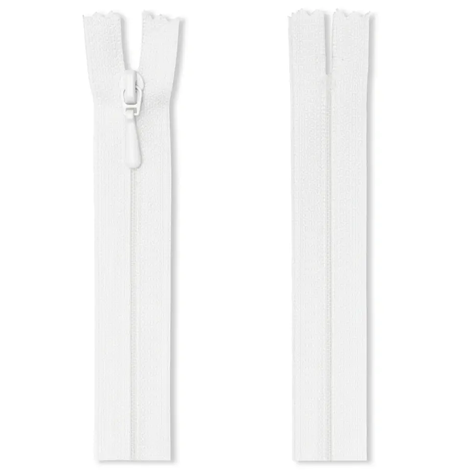 Reißverschluss FLA , nahtfein | Prym | 25 - 50 cm | für Röcke und Kleider | S2 | weiß