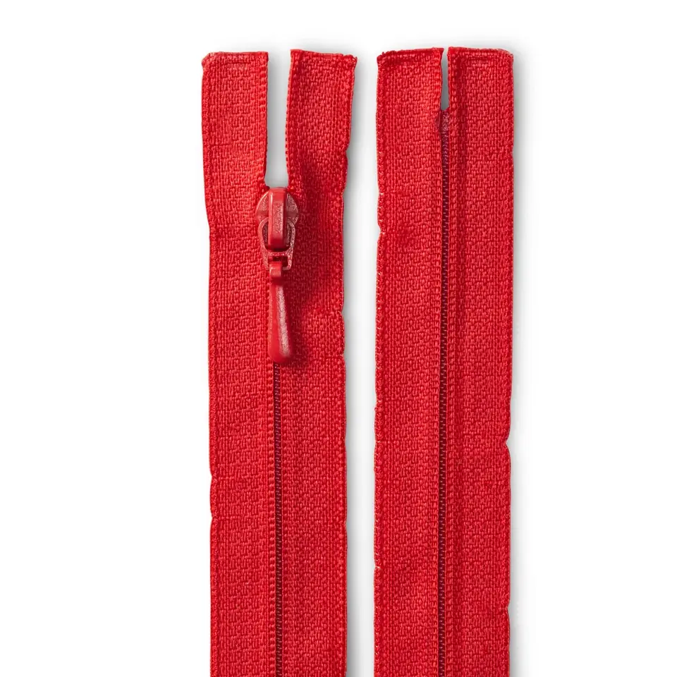 Reißverschluss FLA , nahtfein | Prym | 25 - 60 cm | für Röcke und Kleider | S2 | rot