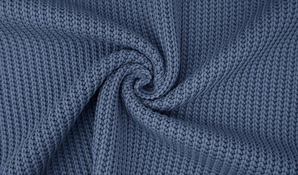 Big Knit | Grobstrick | Strickstoff | Baumwolle | Ökotex | jeansblau 309 | ab 0,5 m