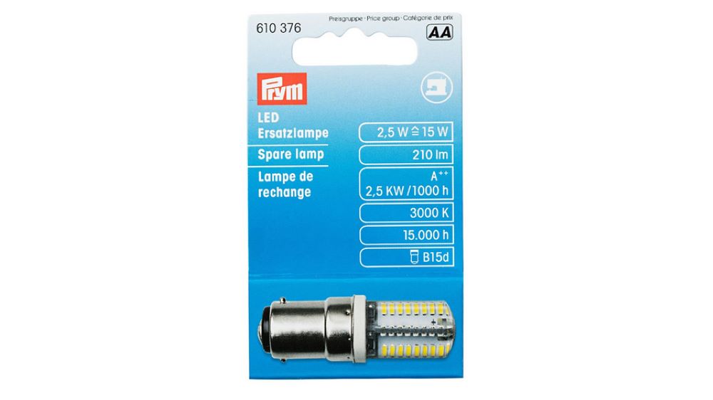 Prym LED Ersatzlampe für Nähmaschine | Bajonettfassung | Prym 610376