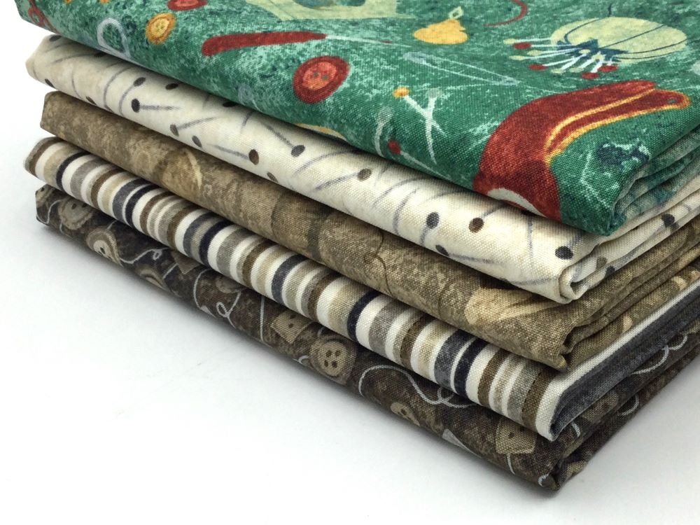 Patchwork-Stoffpaket A Stitch in Time | Northcott fabrics | 5 x 0,5 m 3