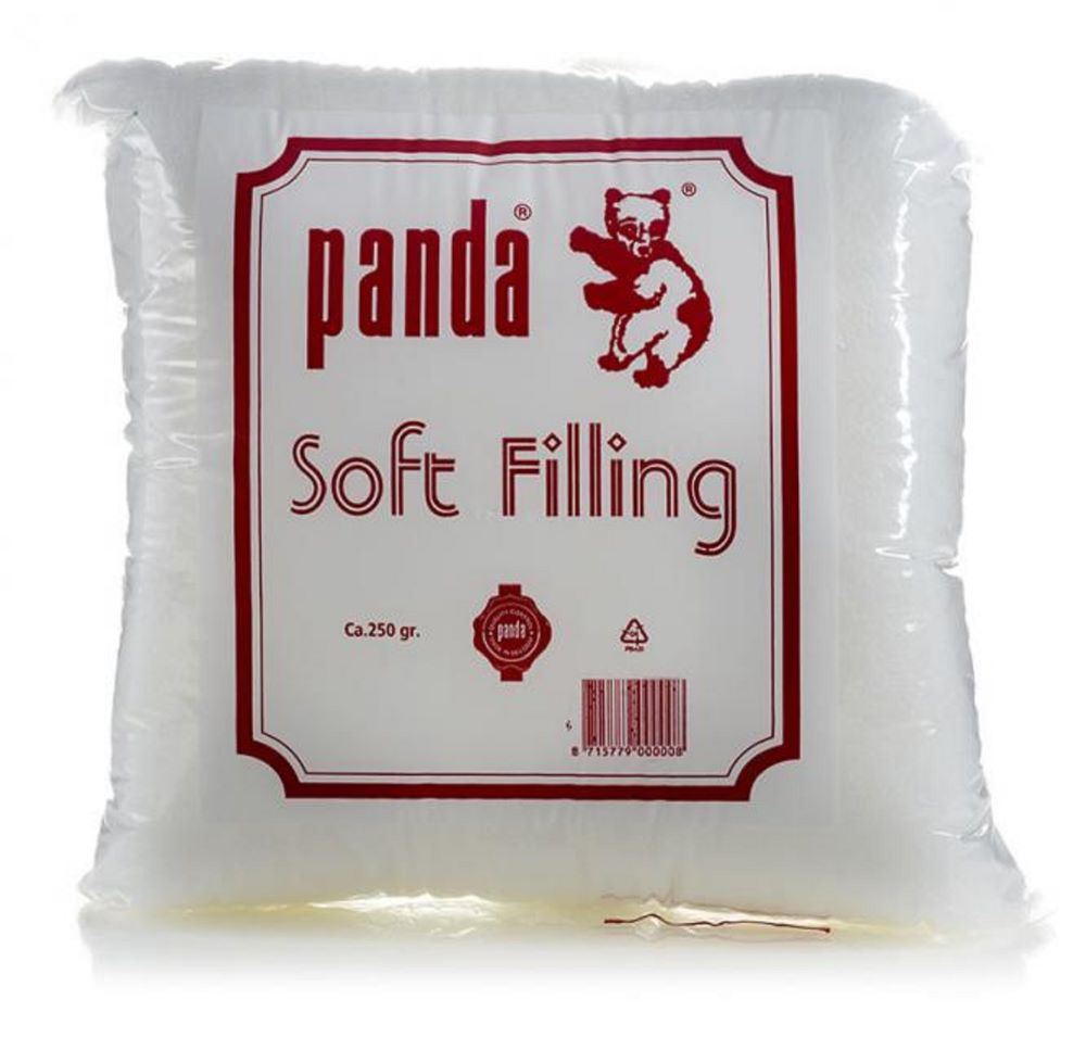 Füllwatte Bastelwatte Panda weiß | 250 gr.