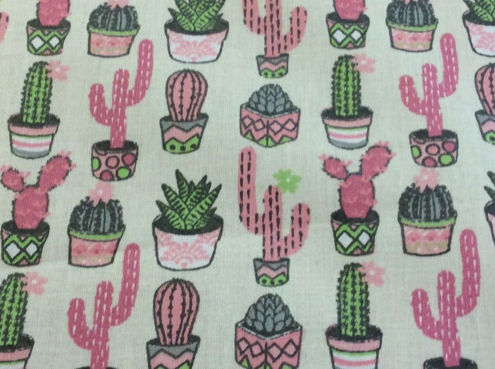 Beschichtete Baumwolle | Kaktus | pink