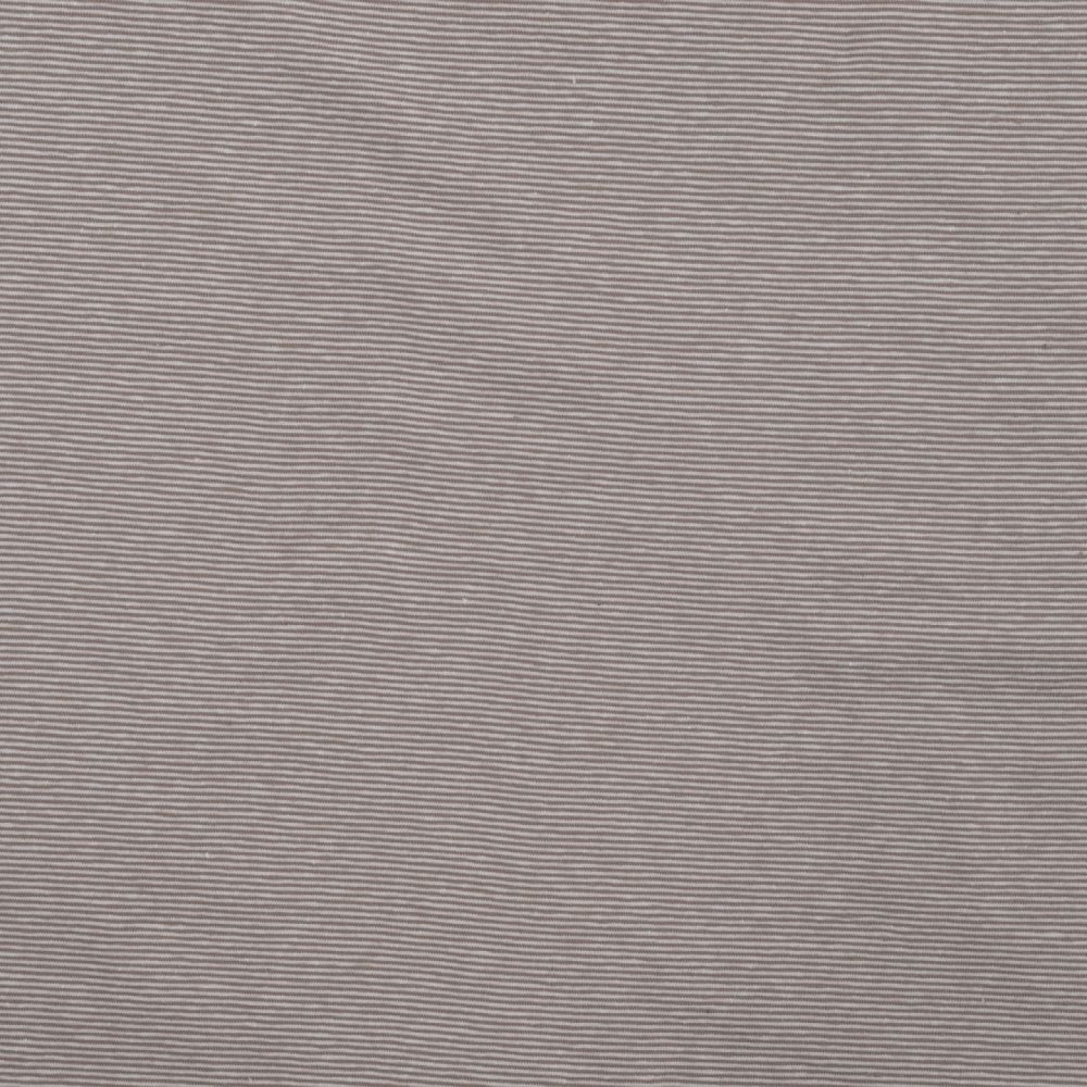 Baumwolljersey Mini-Streifen | Streifenbreite 1 mm | Ökotex | taupe - weiß
