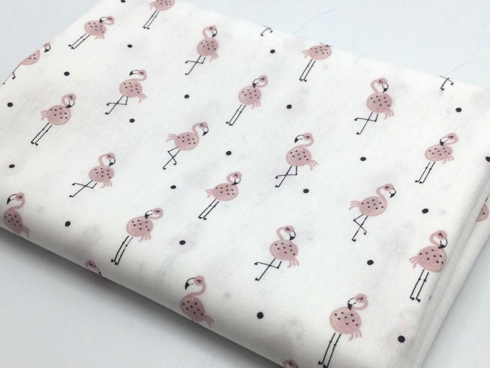 Baumwollstoff Flamingos | 2 Farben | Ökotex | ab 50 cm 2
