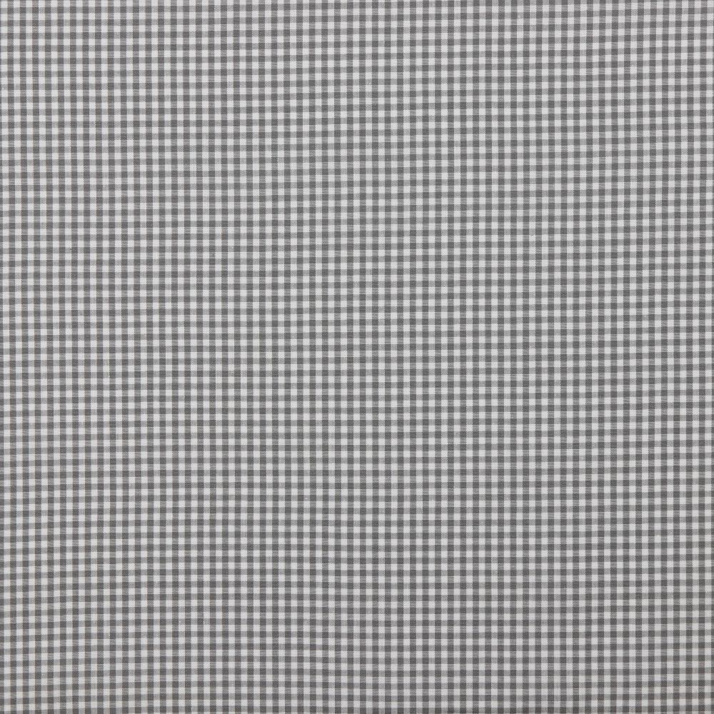 Baumwollstoff Popeline CHECK 2.7 mm | Ökotex | by Poppy | grey