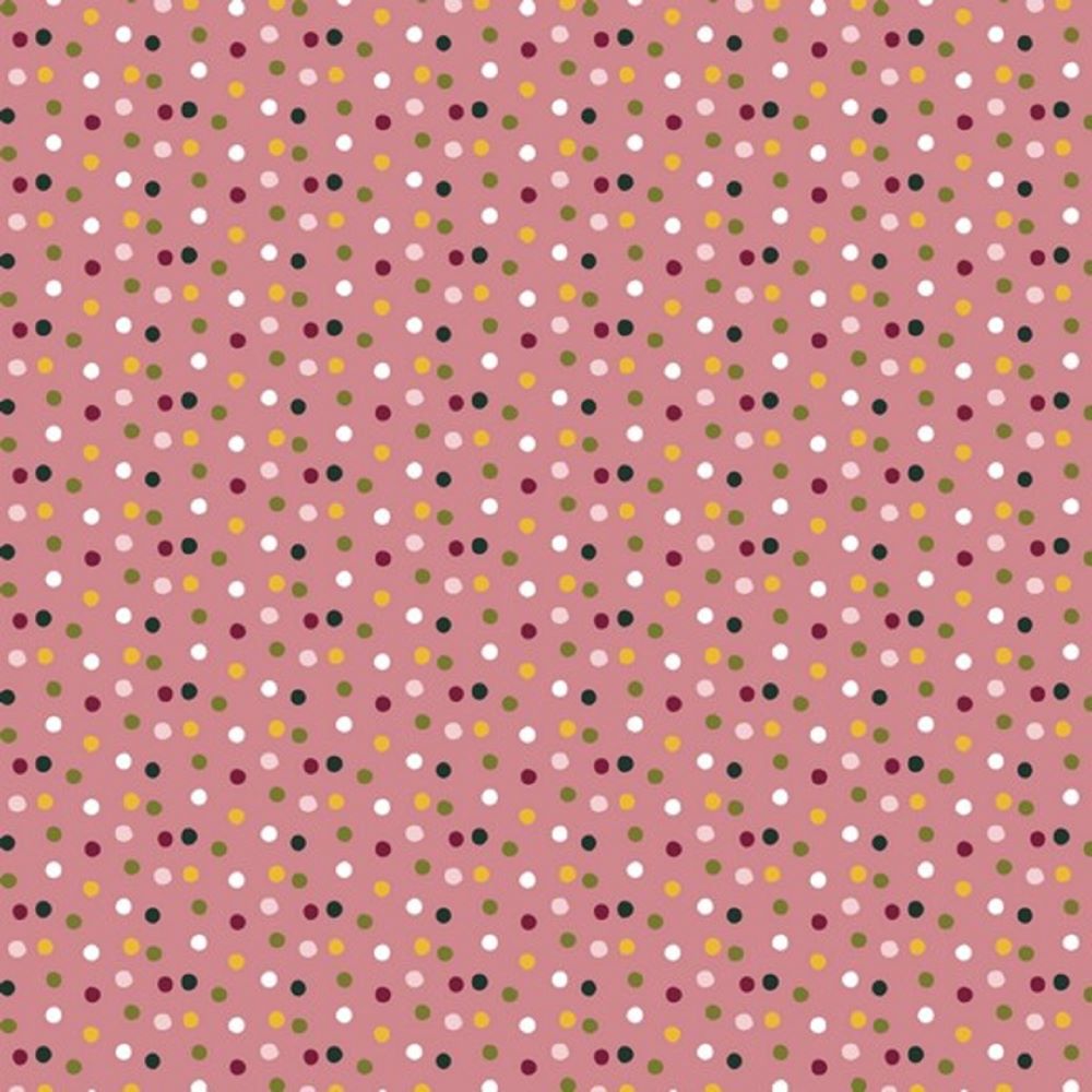 Baumwollstoff Popeline HAPPY FEELING | Dots | rose | Ökotex | by Poppy
