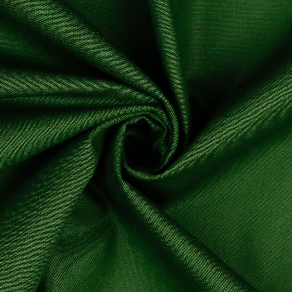 Baumwollstoff Popeline Cotton | uni | Ökotex | by Poppy | forest green