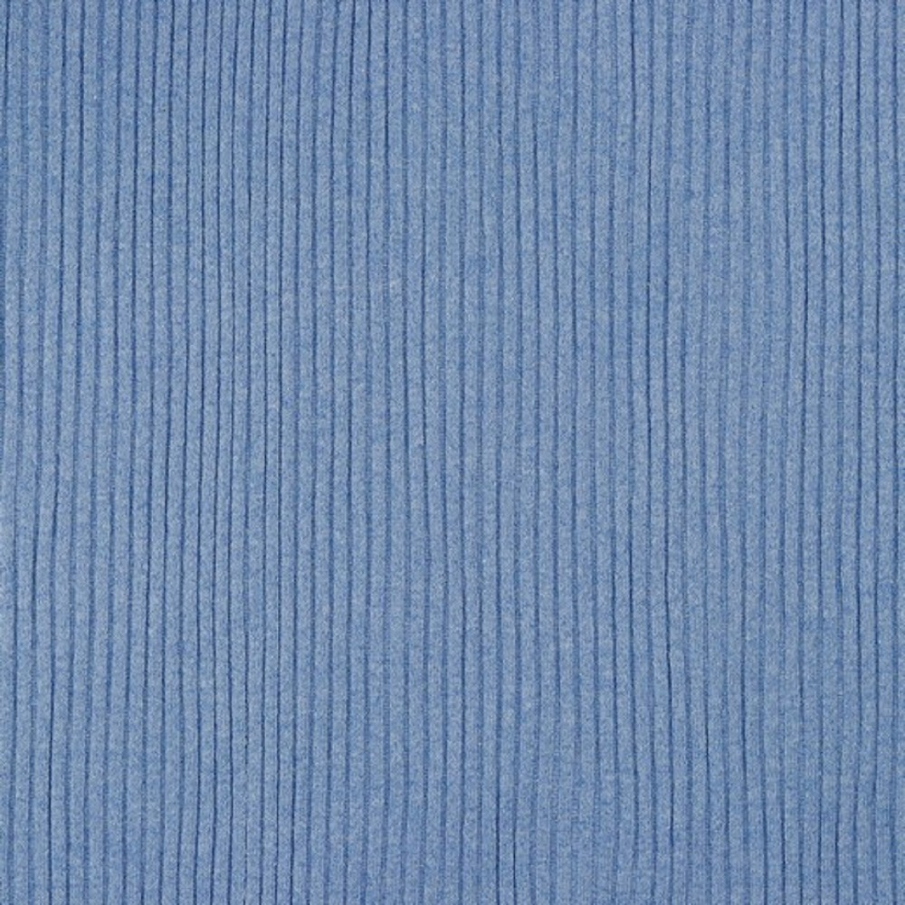 Grobstrickbündchen | Rippenbündchen | blue melange | ab 25 cm