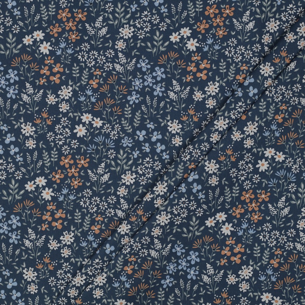 Beschichtete Baumwolle FLOWERS | by Poppy | jeans 2
