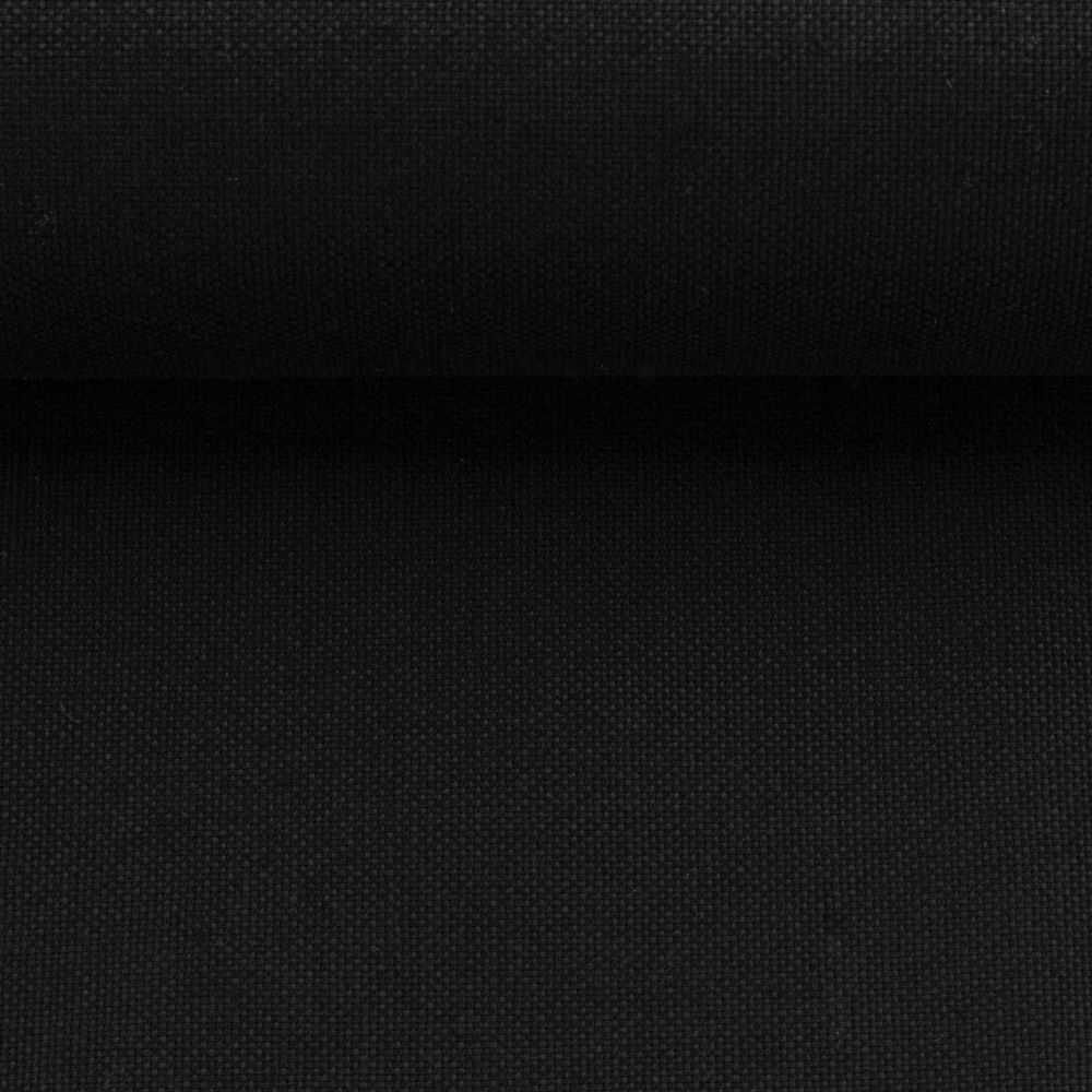35 cm REST Canvas CALVIN | uni | 100 % Baumwolle | Ökotex | schwarz