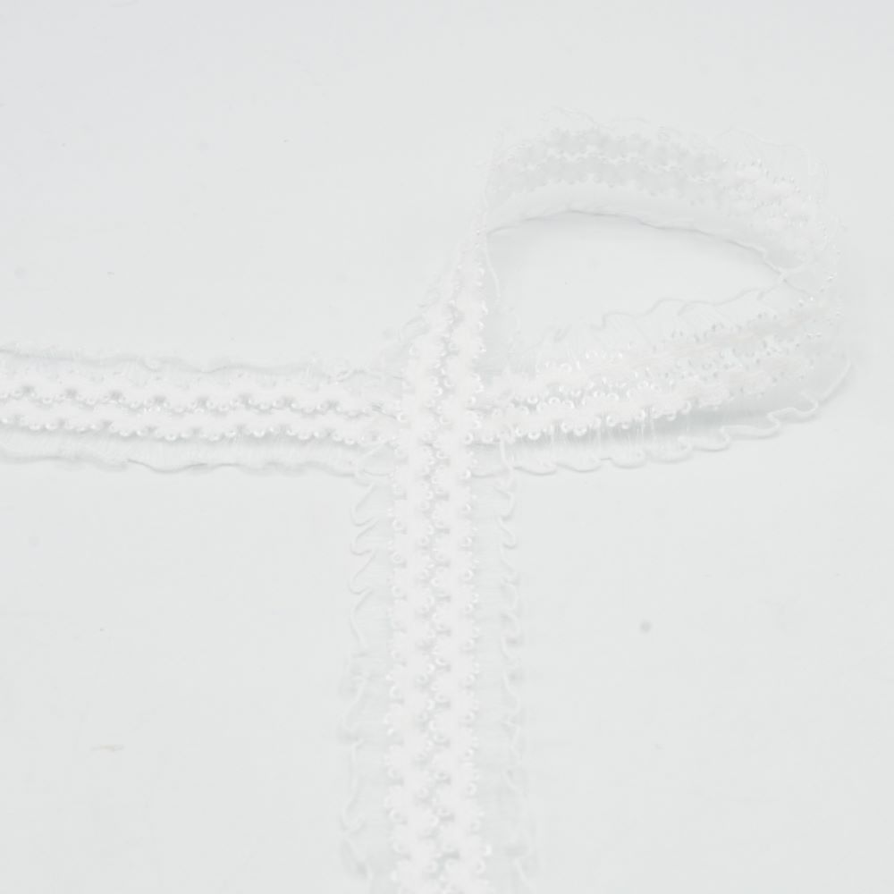 Elastische Spitze | 30 mm breit | ecru