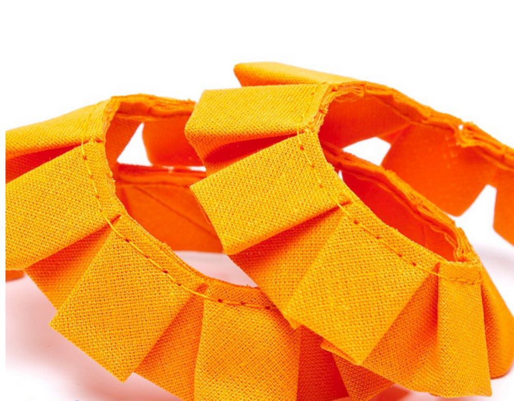Faltenband | 20 mm | uni | orange