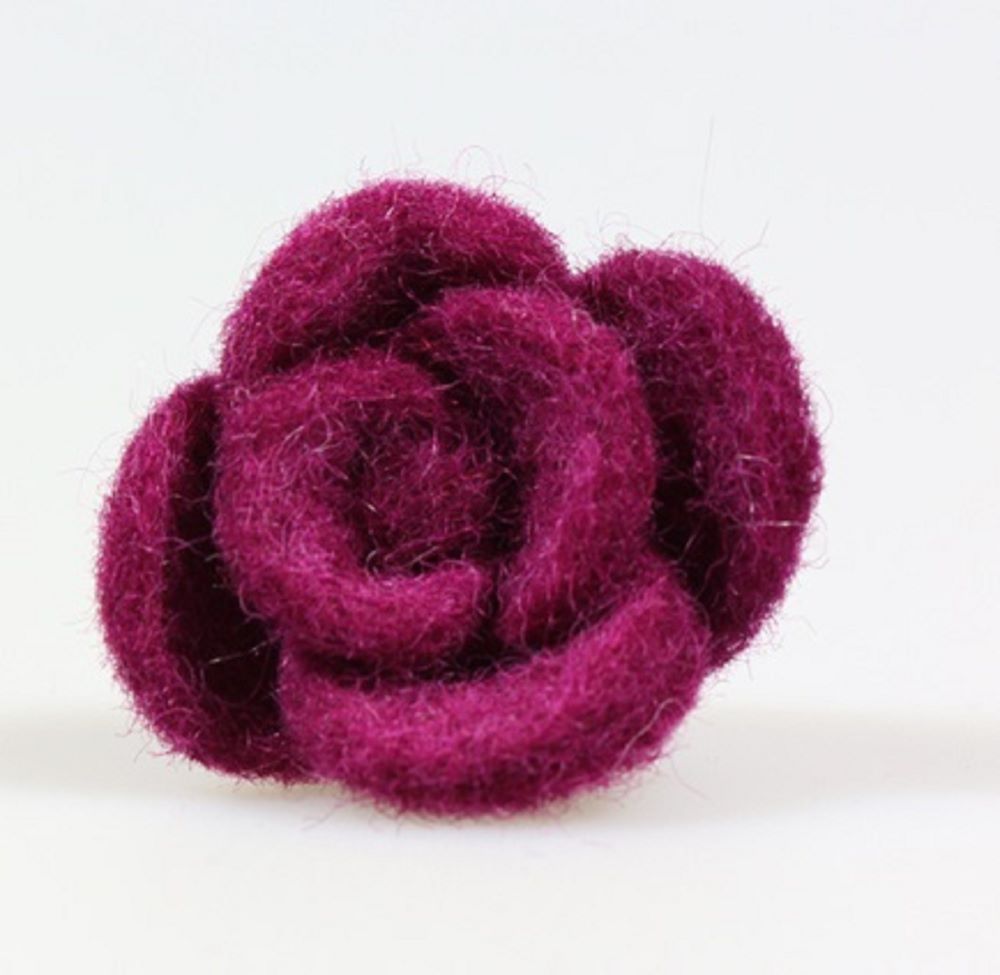 Rosenblüte aus Filz | 5 Farben 2