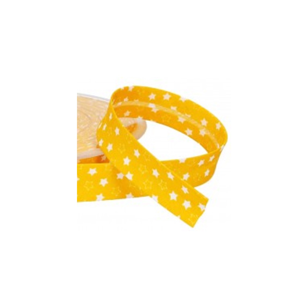 Schrägband Sterne | 18 mm | gelb