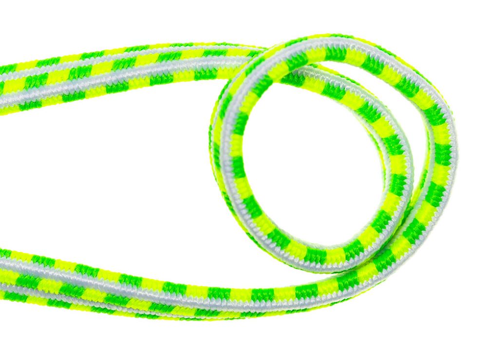 Gummiband Elastic-Band NEON | 7 mm | grün-gelb