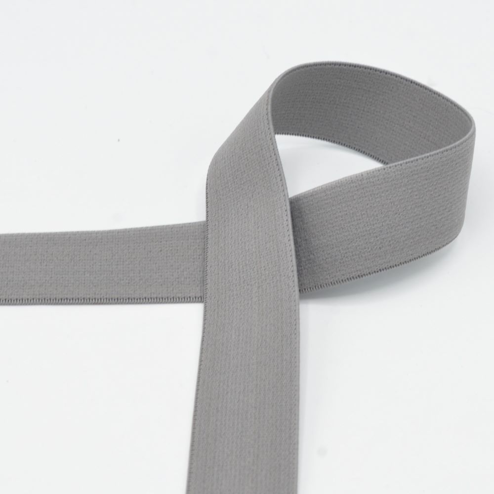 Gummiband 25 mm breit | grey