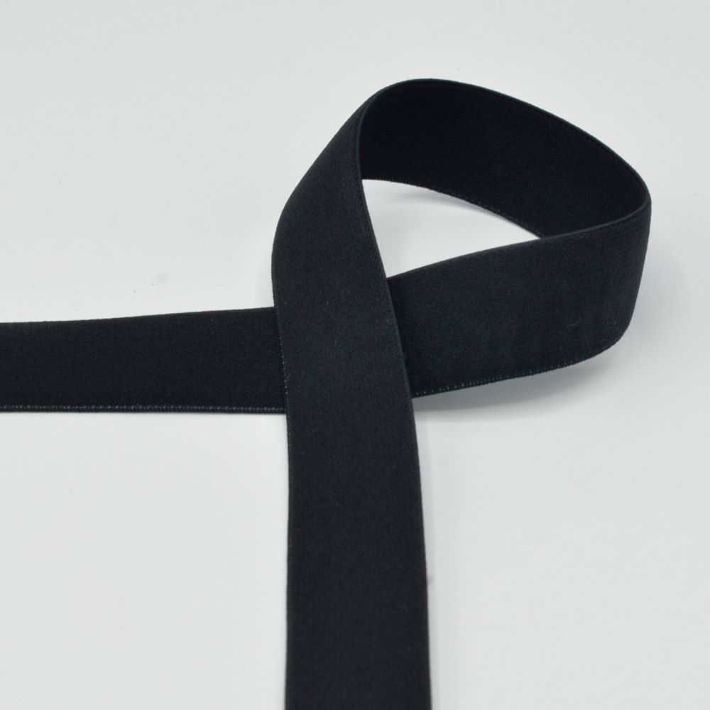 Gummiband 25 mm breit | schwarz