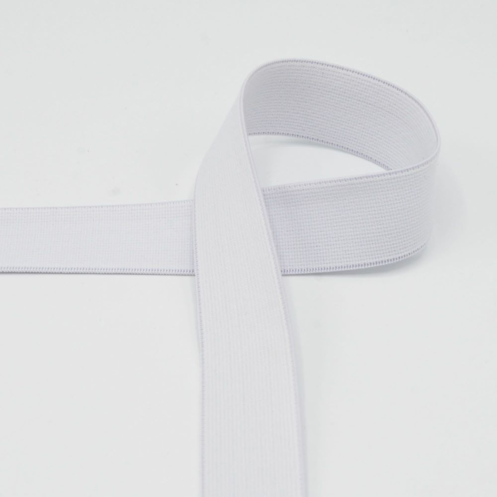Gummiband 25 mm breit | weiß