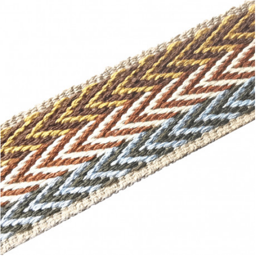 Gurtband | nachhaltiges Material | 40 mm breit | Triple senf-natur-army 2