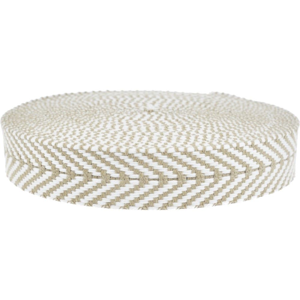 90 cm REST Gurtband | nachhaltiges Material | gemustert | 40 mm breit | sand-natur