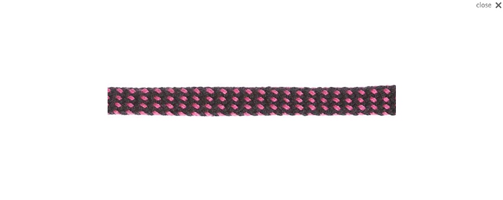 Flachkordel | Hoodieband | 10 mm | schwarz-pink