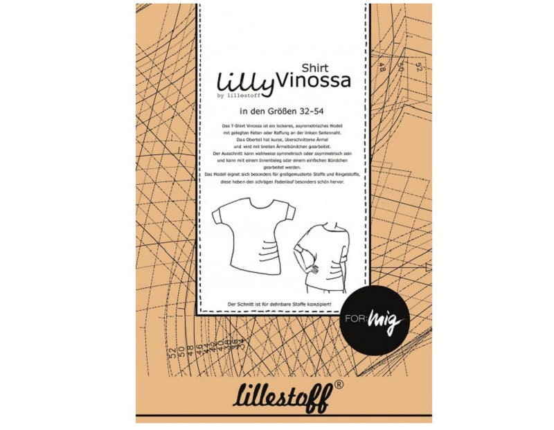 Schnittmuster T-Shirt VINOSSA | Lillestoff