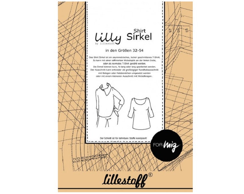 Papier-Schnittmuster Shirt SIRKEL | lilly by Lillestoff