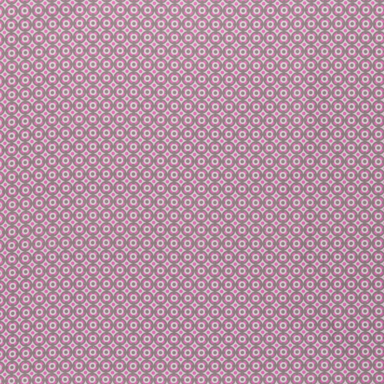 Baumwollstoff JASMIN | Kreise | pink-grau 3