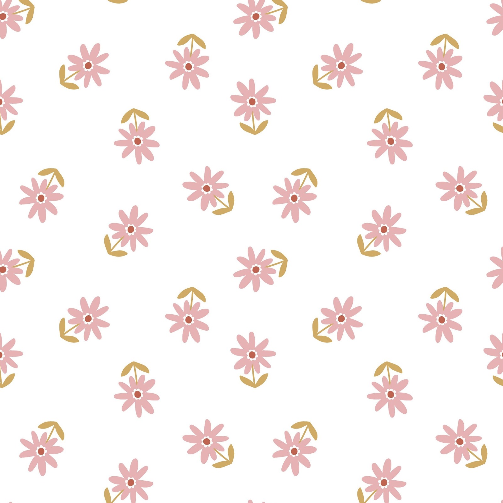 Baumwollstoff Popeline FLOWERS | white | by Poppy