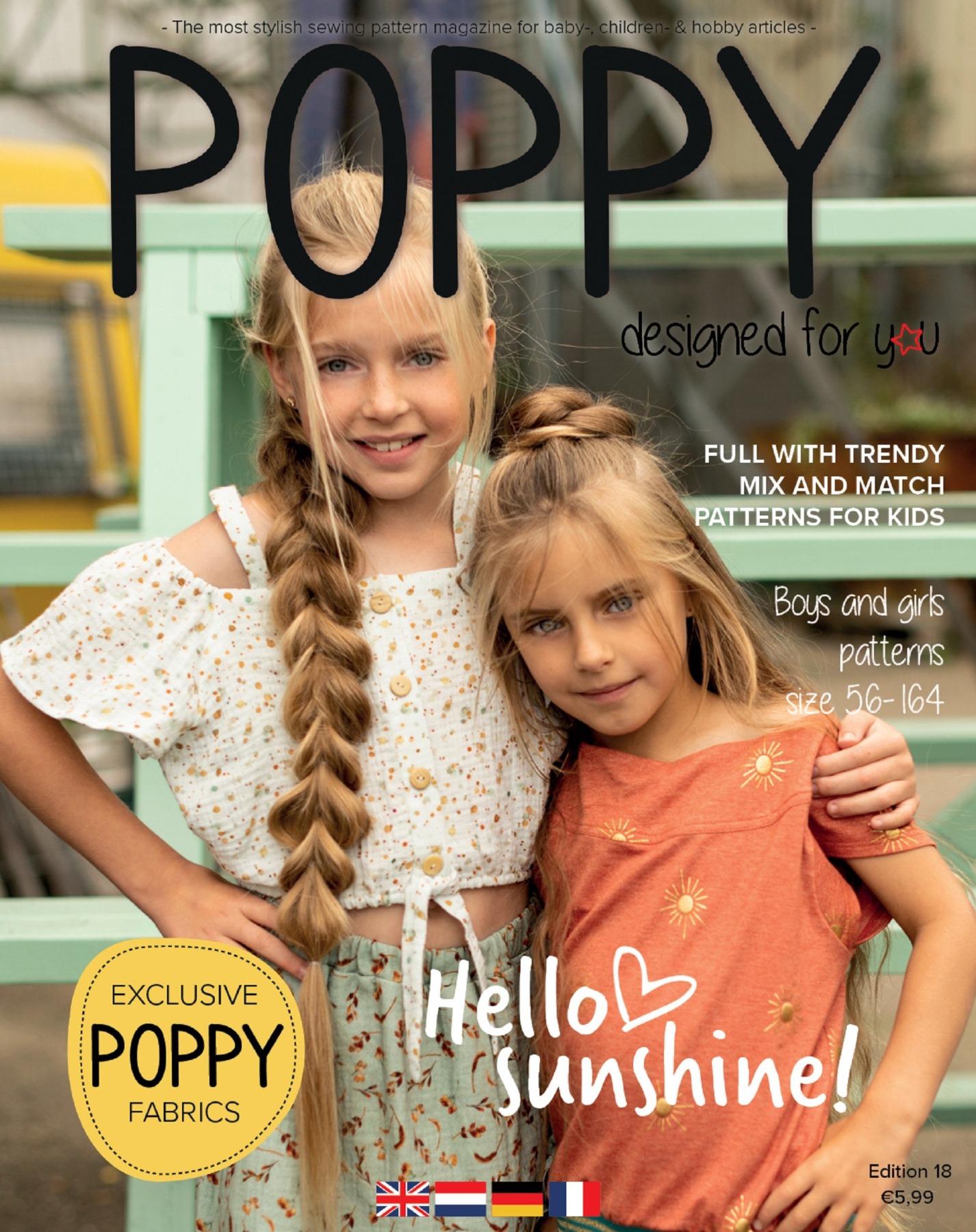 Poppy Magazine 018 | Schnittmusterheft | Größen 56 - 164