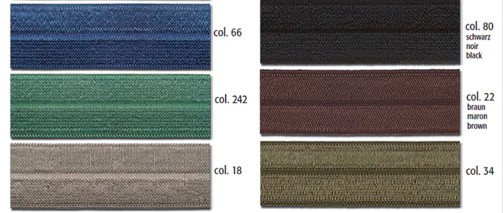 Gummiband für Unterwäsche | Einfaßband elastisch | 20 mm breit | verschiedene Farben 3