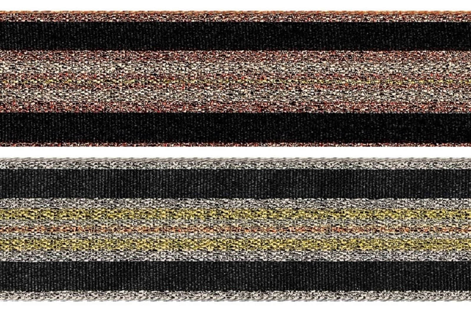 Lurexband Winter Stripe | 25 mm | 2 Farben