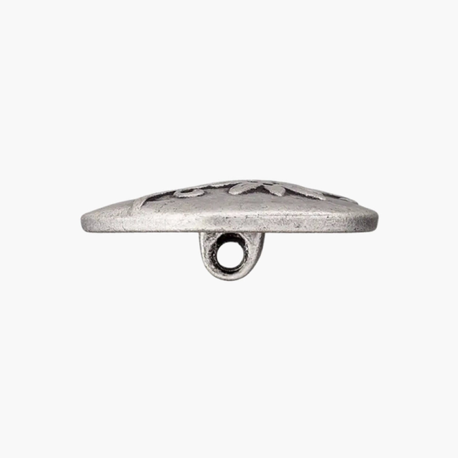 Metallknopf Öse Edelweiss 28 mm | Trachtenknopf mit Öse 2