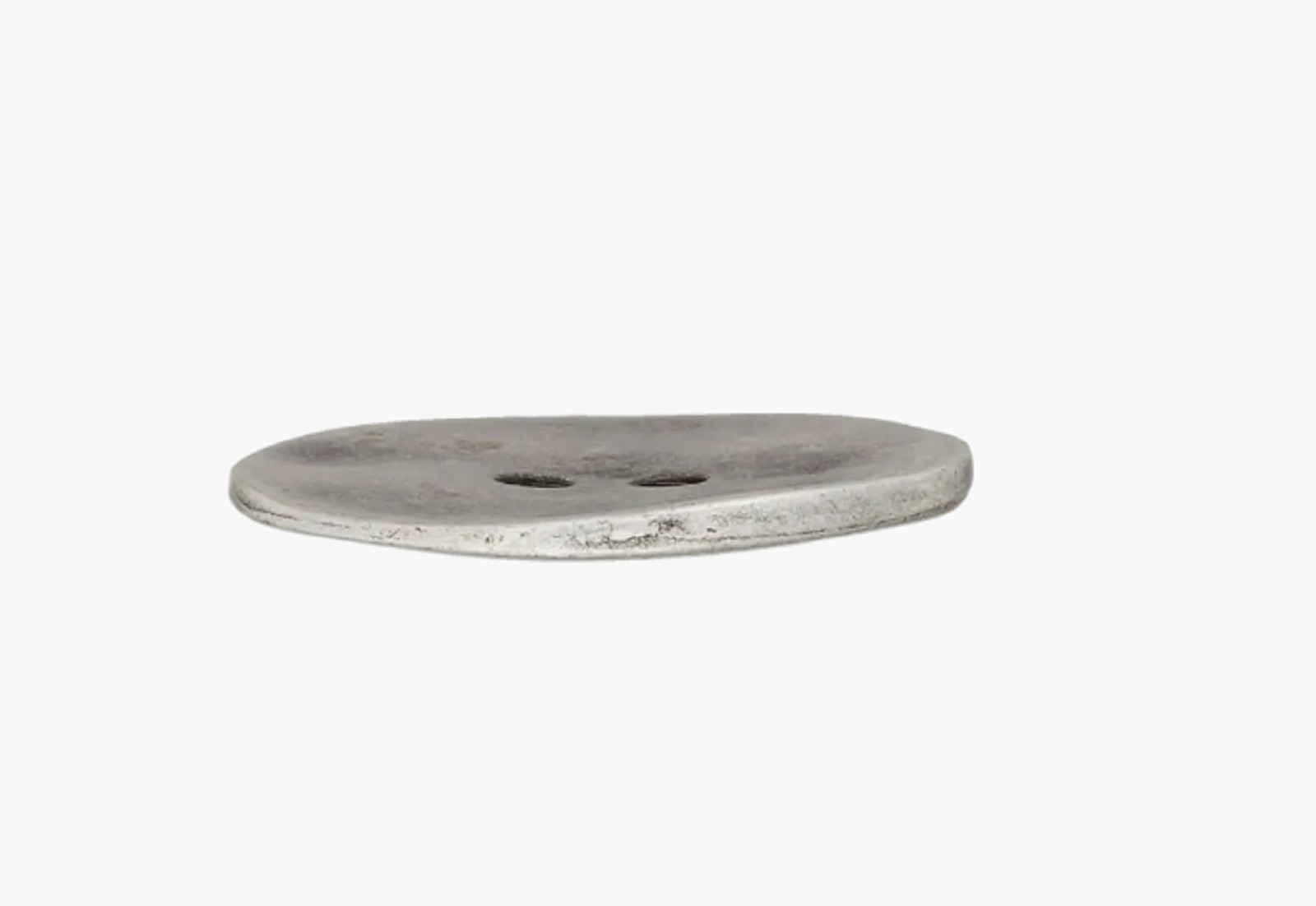 Metallknopf 18 mm | 2-Loch | altsilber | 3 Stück 2