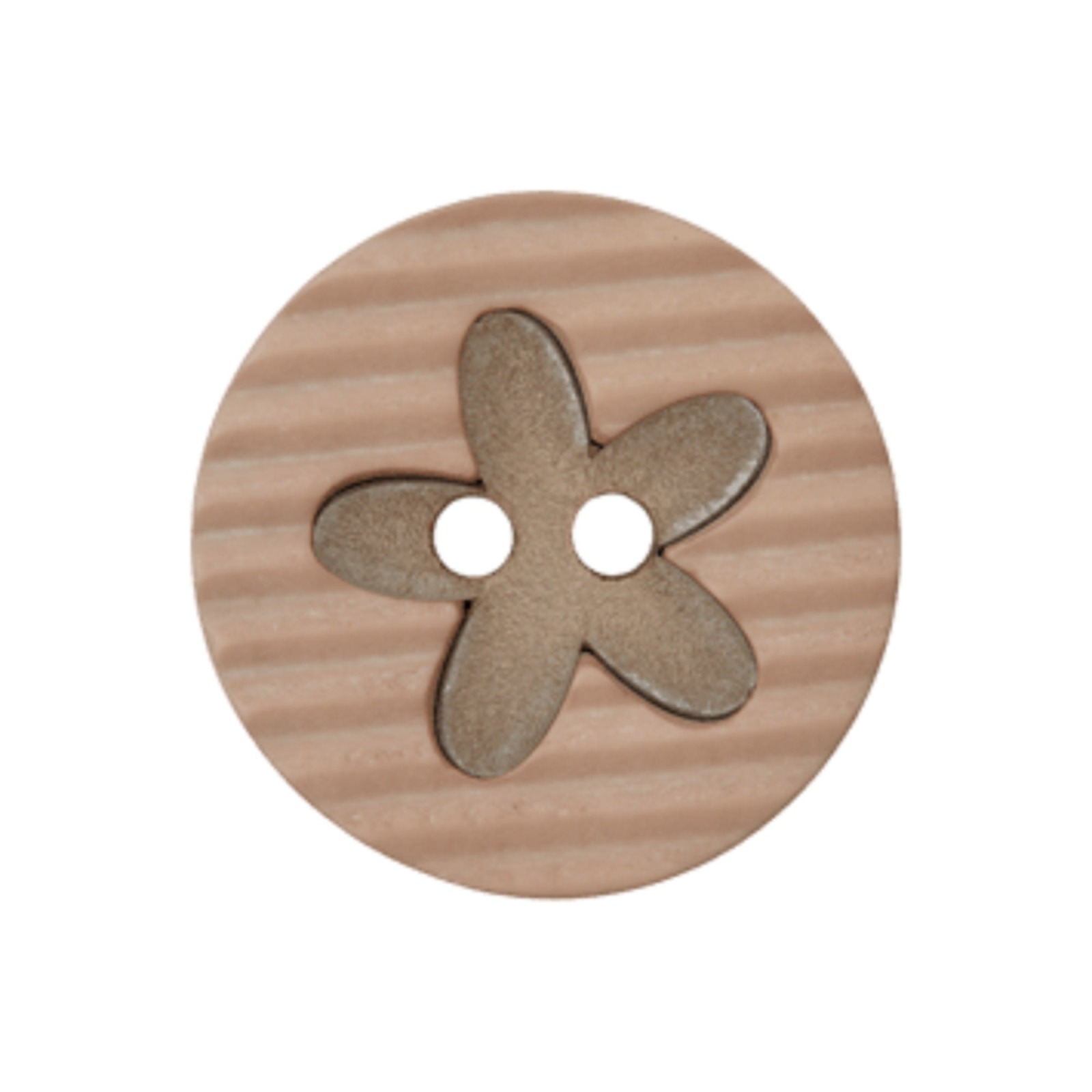 Polyesterknopf Blume 2-Loch | 15 mm | 10 Farben | 3 Stück 10