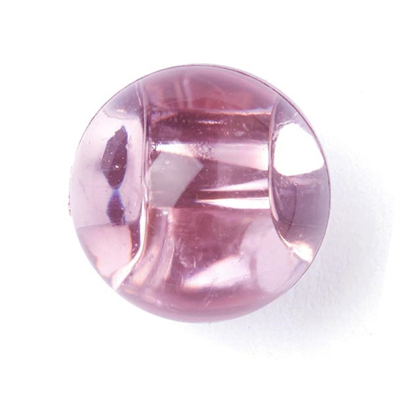Polyesterknopf Wasserperle | rosa | 10 mm | 2 Stück