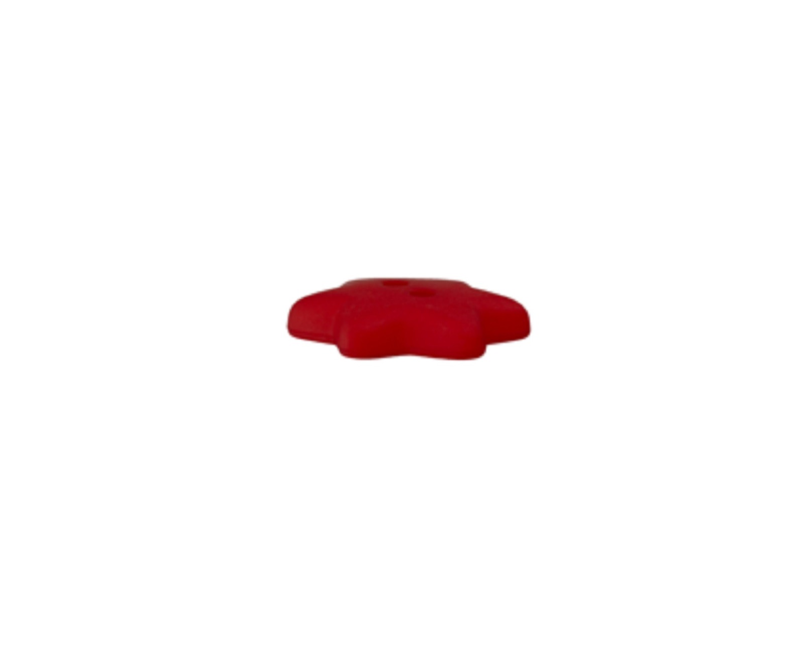 Polyesterknopf Stern | 15 mm | rot | 3 Stück 2