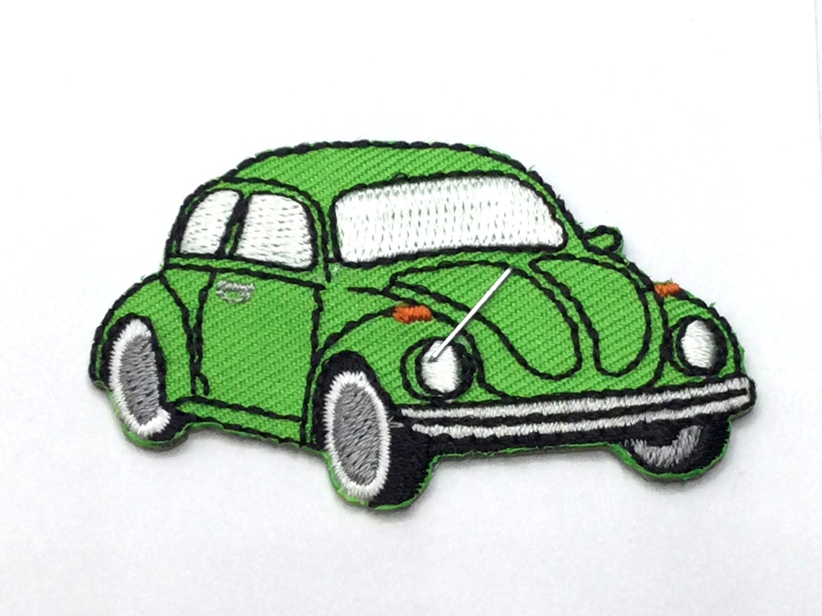 Applikation Käfer Auto, hellgrün, aufbügelbar