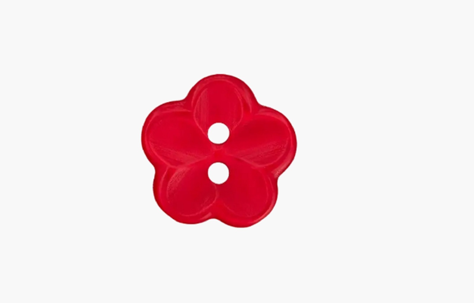 Polyesterknopf Blume 2-Loch 18 mm | 5 Farben 6
