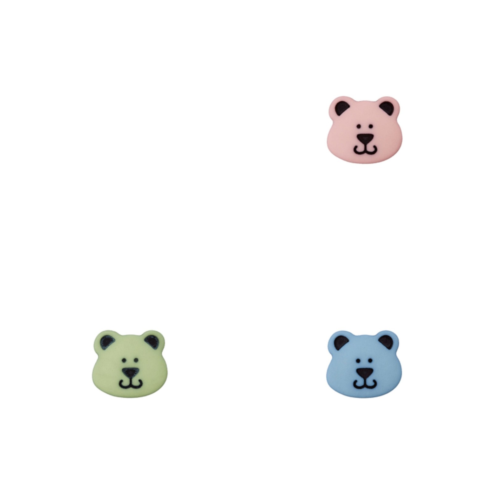 Polyesterknopf Öse Bär | 3 Farben