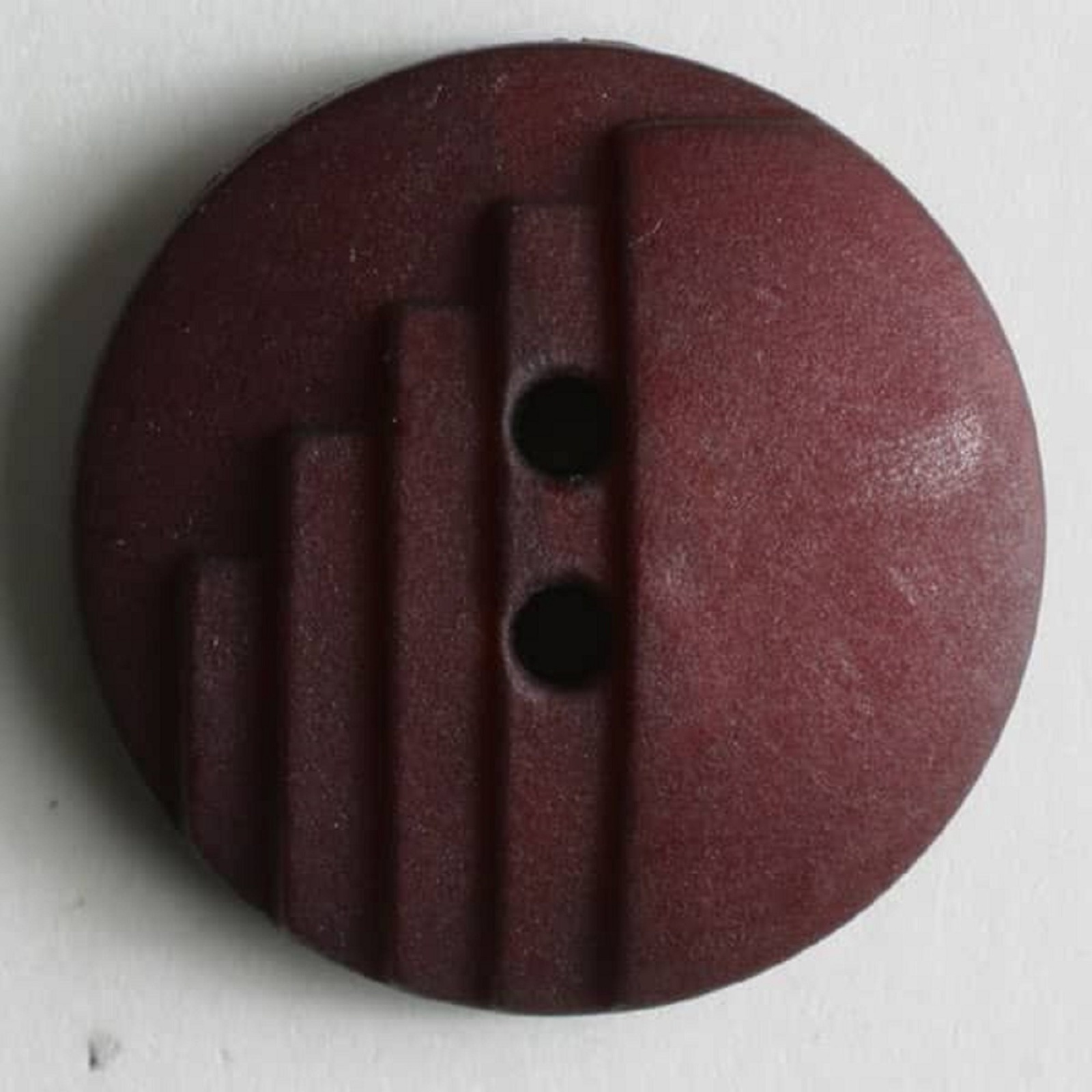 Modeknopf mit stufenförmigen Kerben | 2 Loch | 18 mm | rot