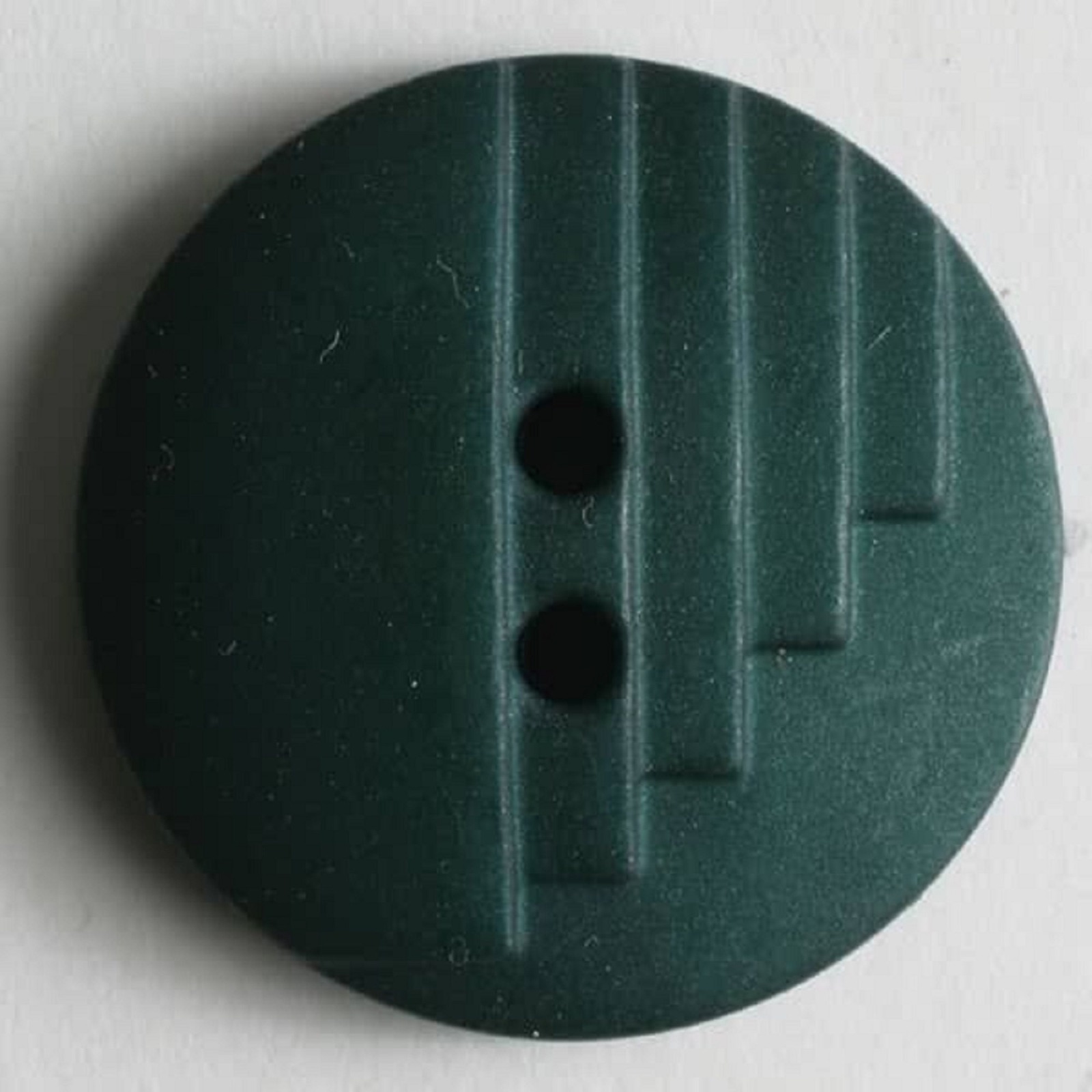 Modeknopf mit stufenförmigen Kerben | 2 Loch | 18 mm | dunkelgrün