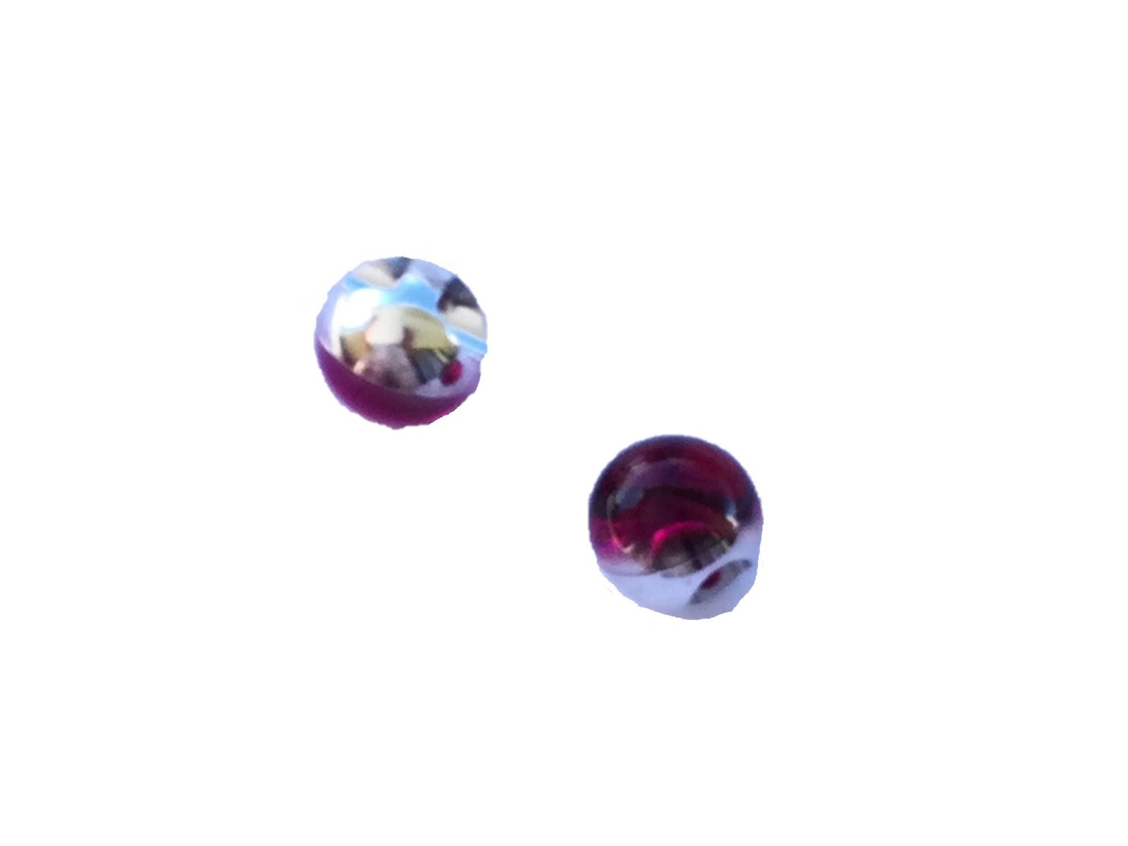Polyesterknopf Wasserperle | pink | 10 mm | 2 Stück
