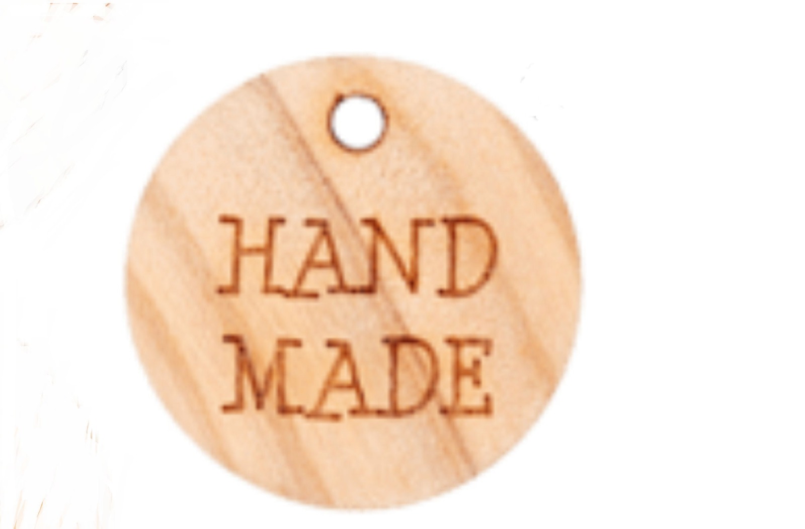 Creative Label 18 mm Handmade Holz | 5 Stück