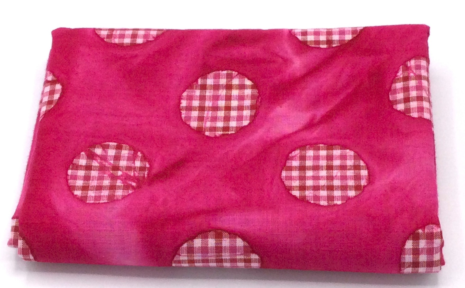 Baumwolldruck BATIK, pink, mit Kreisen