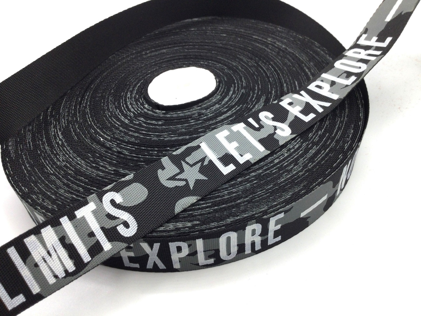 1,75 m REST Gurtband | Band | NO LIMITS | Camouflage, grau | 25 mm breit 2