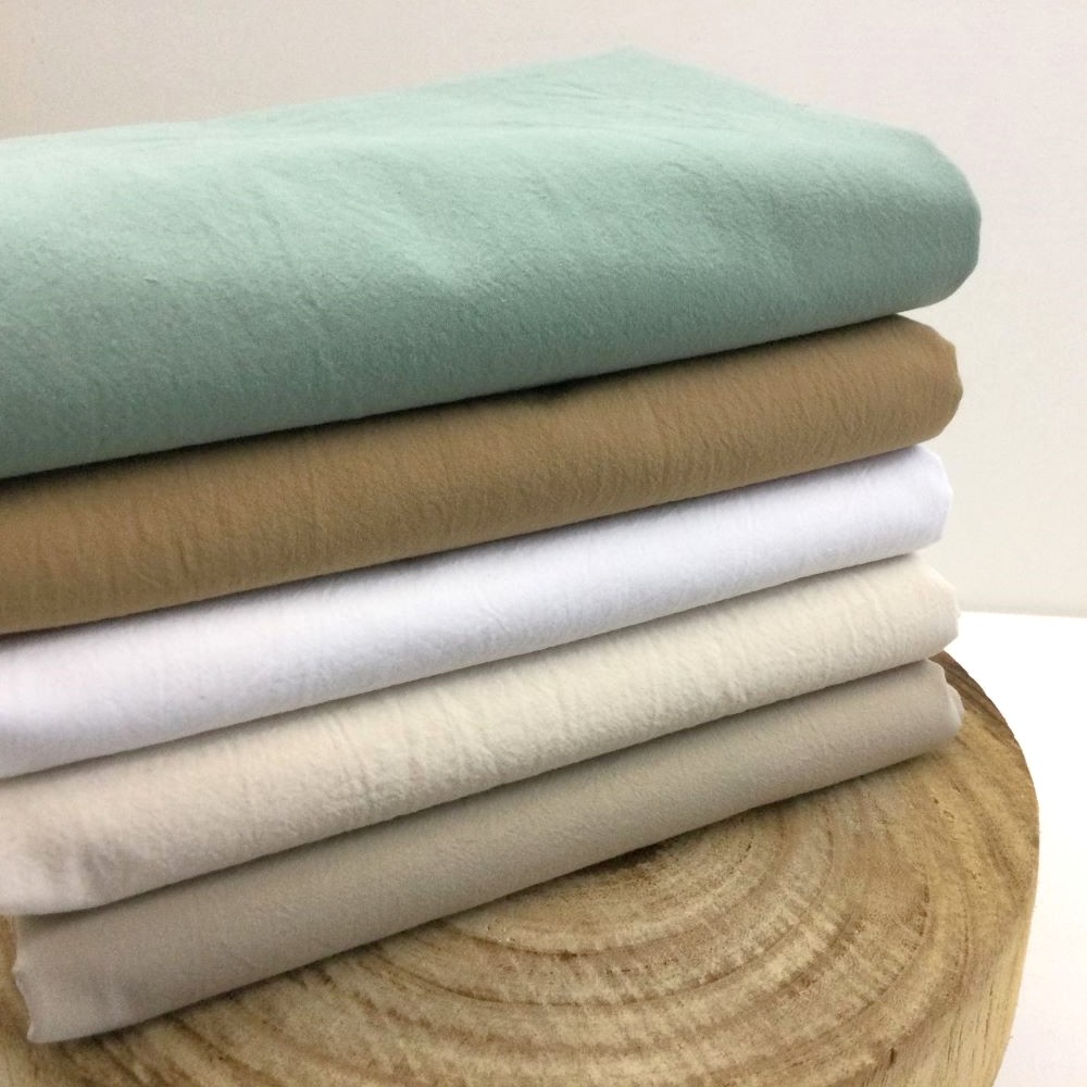 Washed Cotton | gewaschener Baumwollstoff | beige | für Bekleidung 2