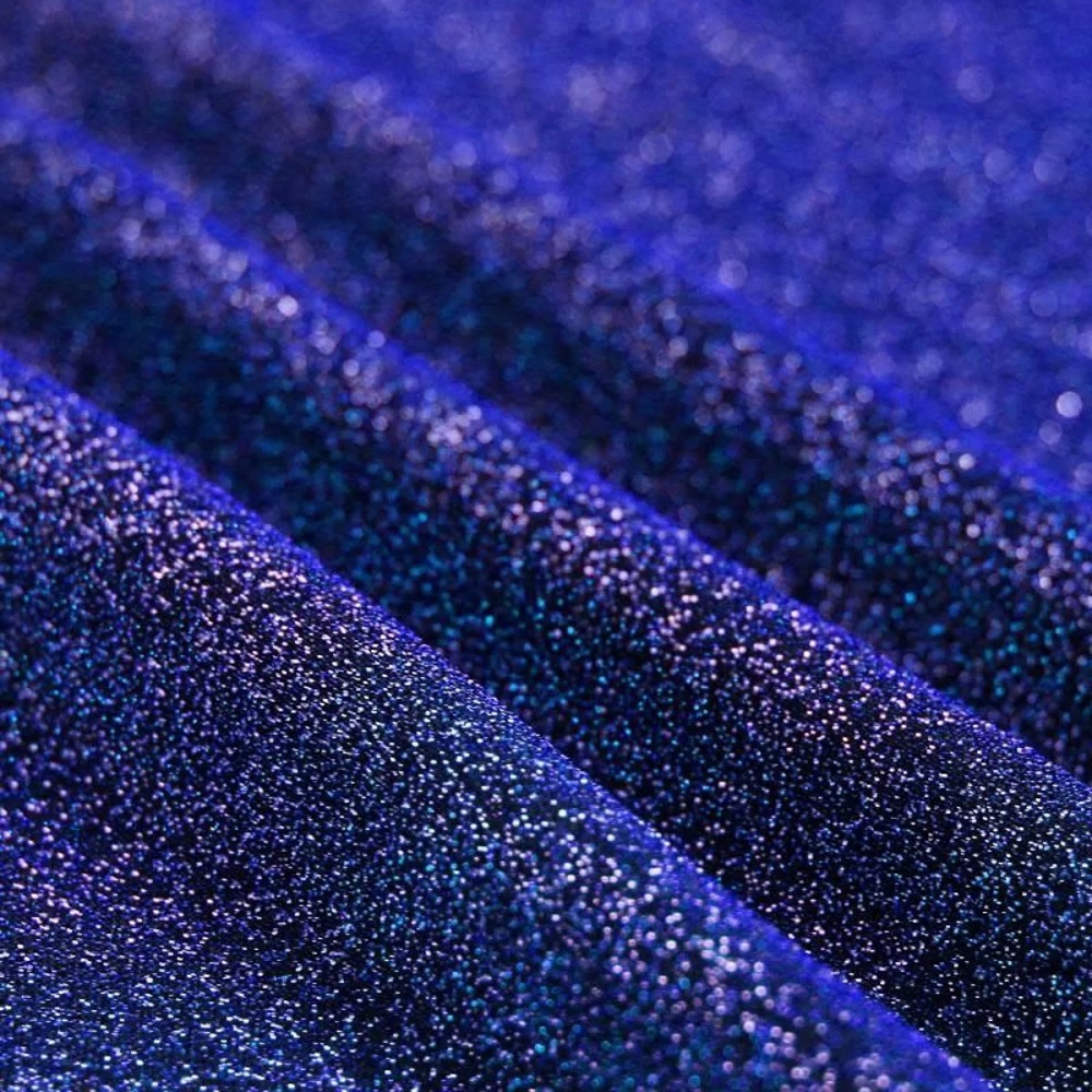 77 cm REST Glitzer Jersey | dunkles kobalt